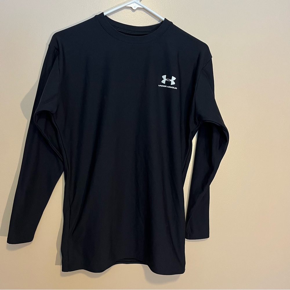 Under Armour Cold Gear Compression Shirt Mens Size XL Black Long Sleeve. Sport.